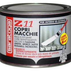 Saratoga vernice acrilica Copri macchie bianco opaco 500 ml