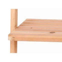 Scaffale a muro in legno di abete 5 ripiani 42x26x132 cm