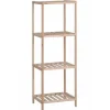 Scaffale in legno di abete 4 ripiani 35x30x100 cm