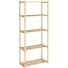 Scaffale in legno Natura 5 ripiani 171x65x30 cm 40 kg/ripiano