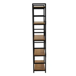 Scaffale in metallo e legno Achille 5 piani 60x28x151 cm