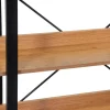 Scaffale in metallo e legno Achille 5 ripiani 120x28x171 cm