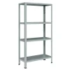Scaffale in metallo zincato Crosser 4 ripiani 75x30x142 cm 40 kg/ripiano