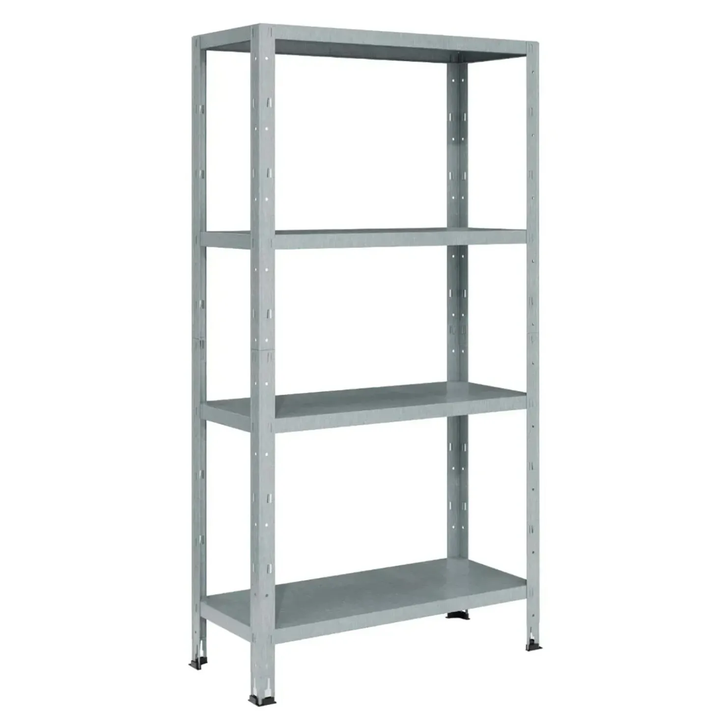Scaffale in metallo zincato Crosser 4 ripiani 75x30x142 cm 40 kg/ripiano