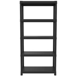 Scaffale in plastica Double 5 ripiani 40x90x182 cm 55 kg/ripiano