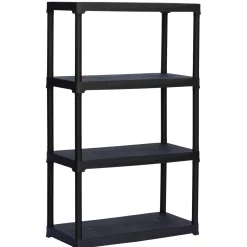 Scaffale in polipropilene 4 ripiani 80x40x133 cm 30 kg/ripiano