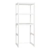 Scaffale lavanderia in plastica 2 ripiani 75x57xH187 cm