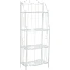Scaffale per fiori in acciaio 57,5 cm x 36 cm x 153 cm