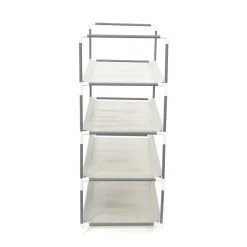 Scaffale scarpiera I Love My Shoes 4 ripiani grigio 58,5x29x70,5 cm
