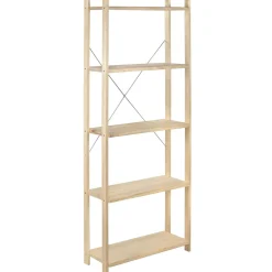 Scaffale serie Natura 5 ripiani in pino massiccio 25 cm