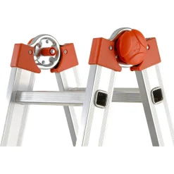 Scala telescopica in alluminio multif Peppina ALU EN131 4+4 gradini P max 150 kg