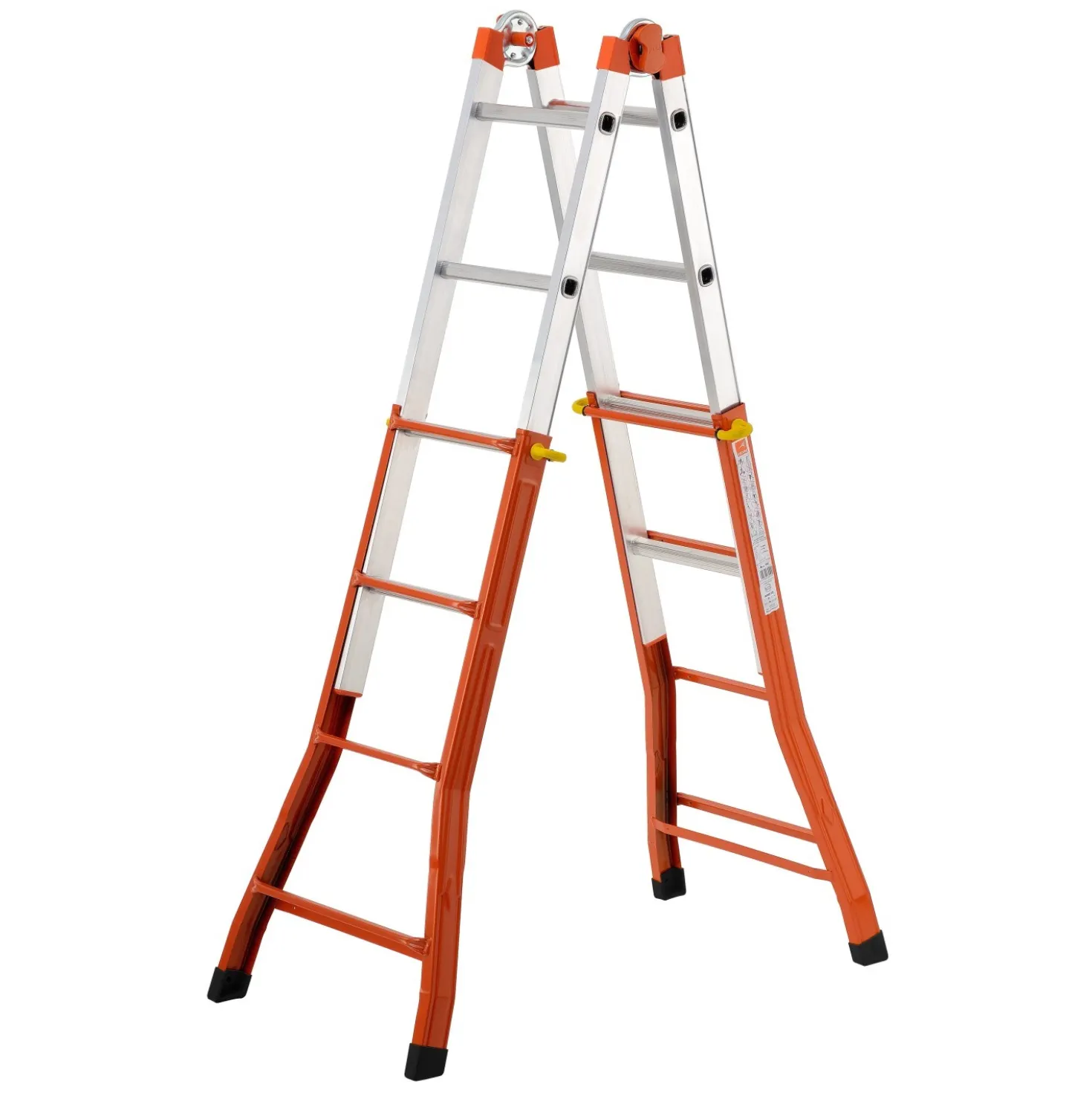 Scala telescopica in alluminio multif Peppina MIX 4+4 gradini p. max 100 kg