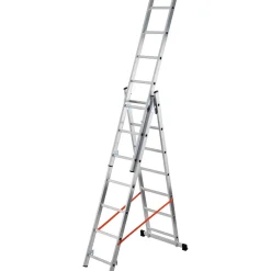 Scala trasformabile in alluminio Modula tripla 3x7 gradini P max 150 kg