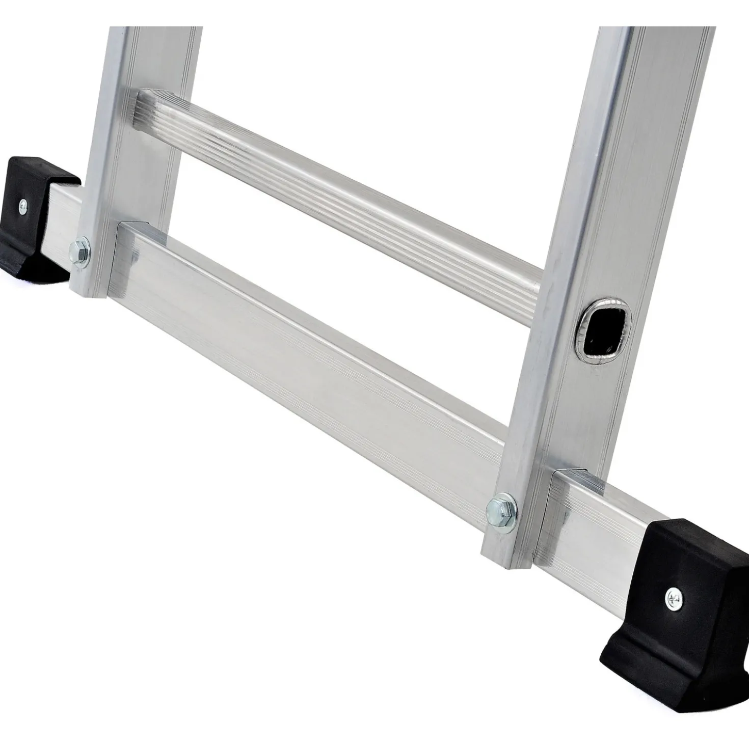 Scala trasformabile in alluminio Modula tripla 3x9 gradini P max 150 kg