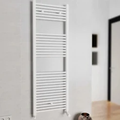 Scaldasalviette idraulico in acciaio verniciato bianco 50x150 cm