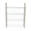 Scarpiera 4 livelli in metallo e plastica 49,5x18,4xH65 cm