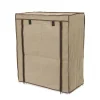 Scarpiera 4 livelli in tnt 59x29x72 cm marrone