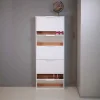 Scarpiera 5 ribalte 173,5x65x15 cm bianco