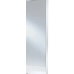 Scarpiera con specchio 5 contenitori max 10 paia 179x50x19 cm bianco