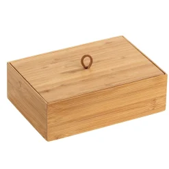 Scatola con coperchio Terra bambù FSC