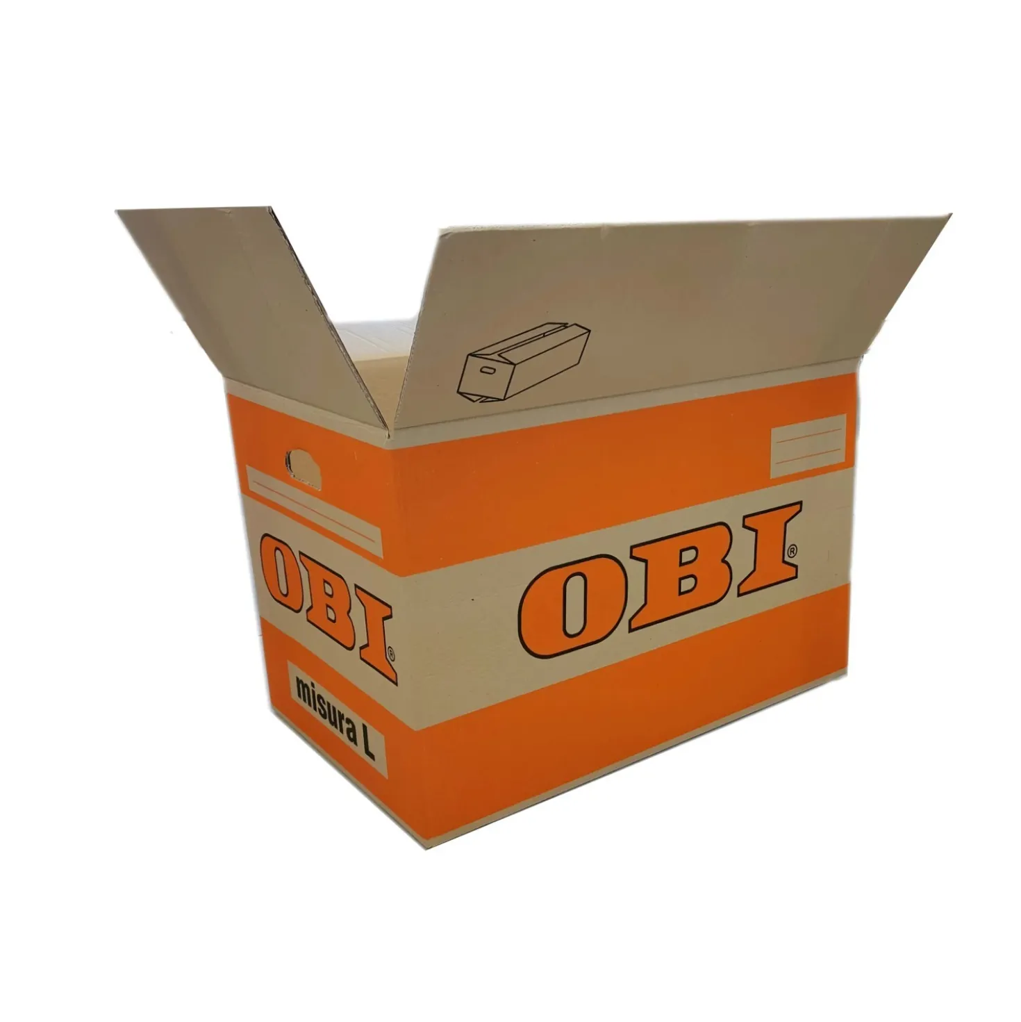Scatola di cartone 2 onde 96 l 60x40x40 cm
