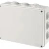 Scatola di derivazione da parete con passacavi 300 x 220 x 120 mm IP55 grigia