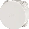 Scatola di derivazione da parete tonda Ø 80x40 mm IP44 grigio