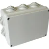 Scatola di derivazione da parete con passacavi 190 x 140 x 70 mm IP55 grigia