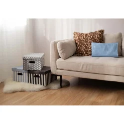 Scatole in cartone Shirt set 2 azzurro 40x31x21 cm