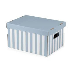 Scatole in cartone Shirt set 2 azzurro 40x31x21 cm