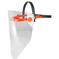 Schermo facciale in PETG con giro testa regolabile