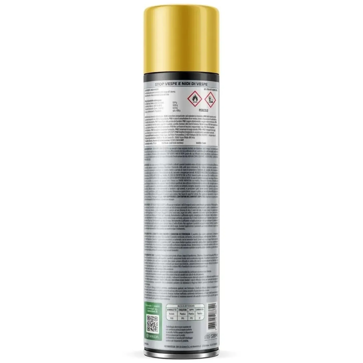 Schiuma spray Vespicida schiumogeno per vespe e calabroni 750 ml