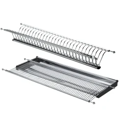 Scolapiatti in acciaio inox per pensili da 60 cm