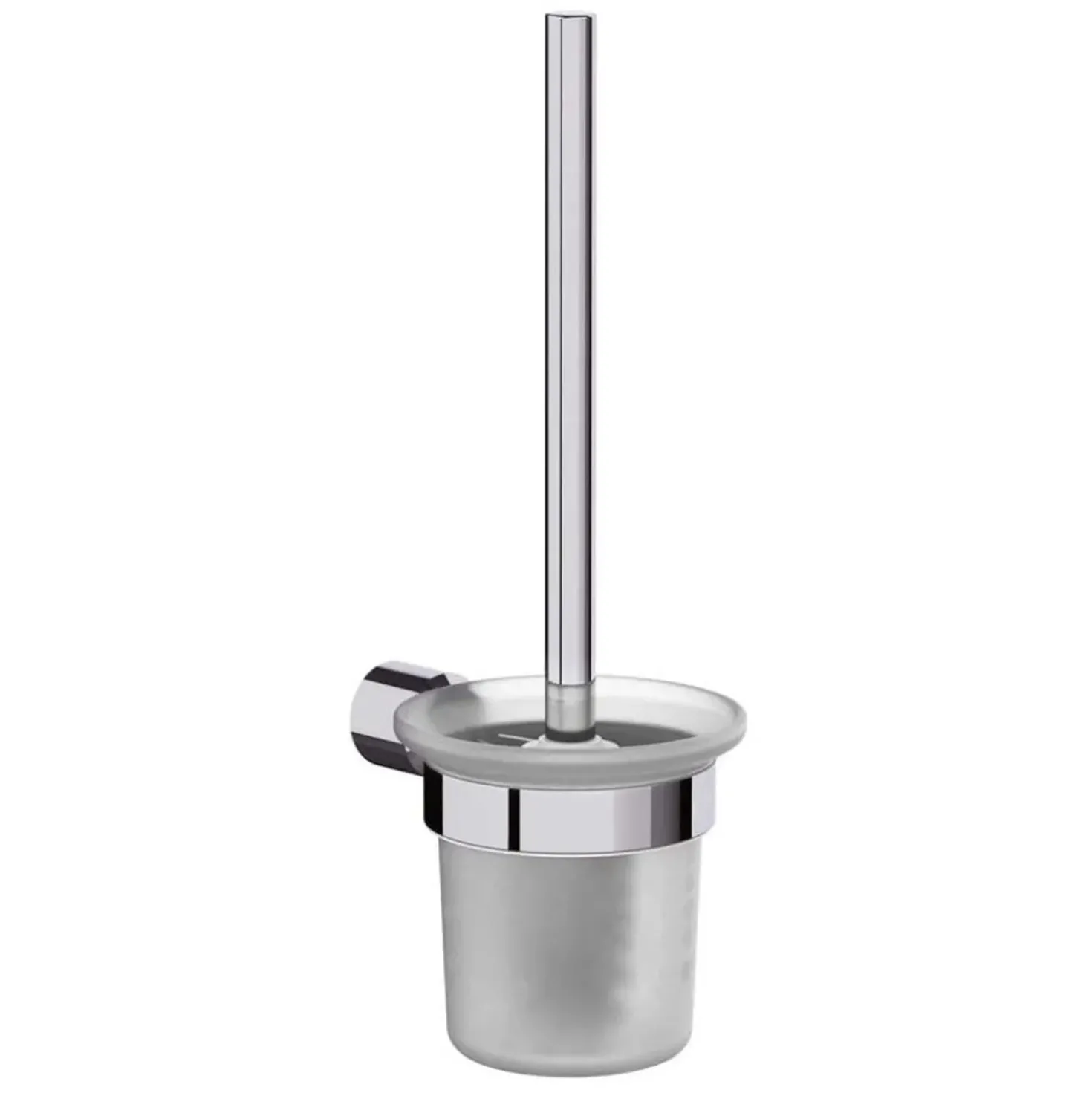 Scopino bagno a parete 11,2x33,2 cm cromo