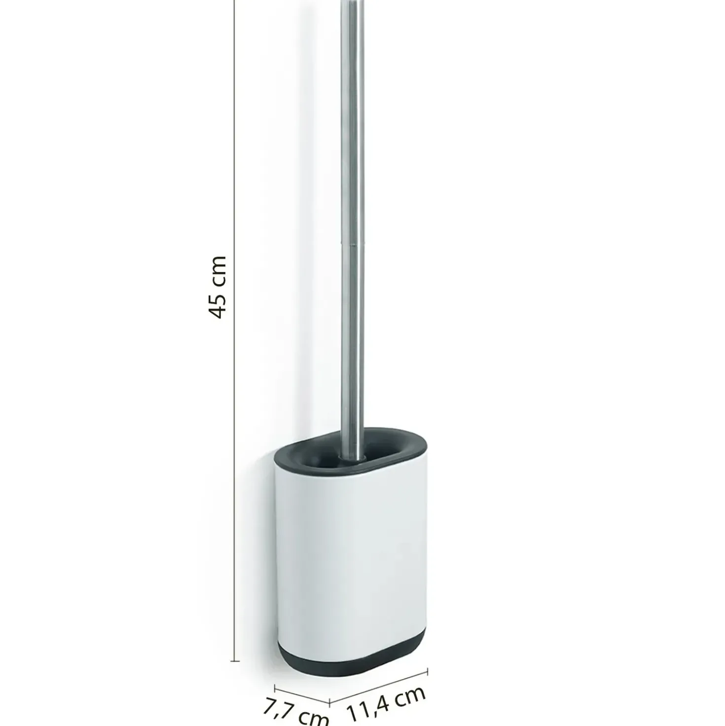 Scopino bagno Biagio H 45 cm bianco