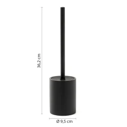Scopino bagno Brenda in resina nero matt