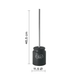 Scopino bagno Chantal H 46,5 cm nero opaco