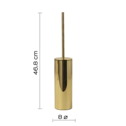 Scopino bagno Elettra in acciaio inox oro