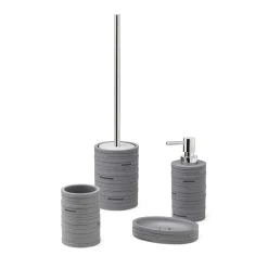 Scopino bagno Helen in resina grigio