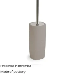 Scopino bagno Kelly in ceramica tortora chiaro