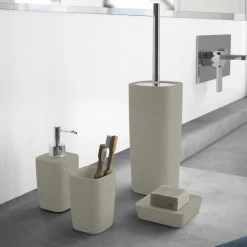 Scopino bagno Kelly in ceramica tortora chiaro