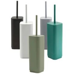 Scopino bagno Seventy Ekoplà in materiale plastico riciclato verde salvia