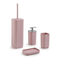 Scopino bagno Seventy in resine termoplastiche rosa matt