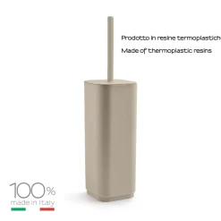 Scopino bagno Seventy in resine termoplastiche beige matt