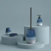 Scopino bagno Shjla in ceramica blu