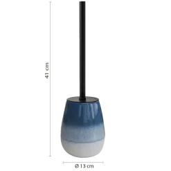 Scopino bagno Shjla in ceramica blu