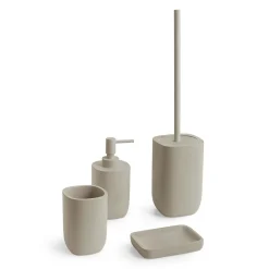 Scopino bagno Ylenia in resina tortora chiaro matt