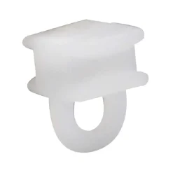 Scorrevole con occhiello per binari bianco 25 pz