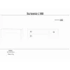 Scrivania in kit Sarmog 180x76x69 cm noce stelvio
