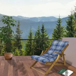 Sdraio reclinabile Comodona in legno blu